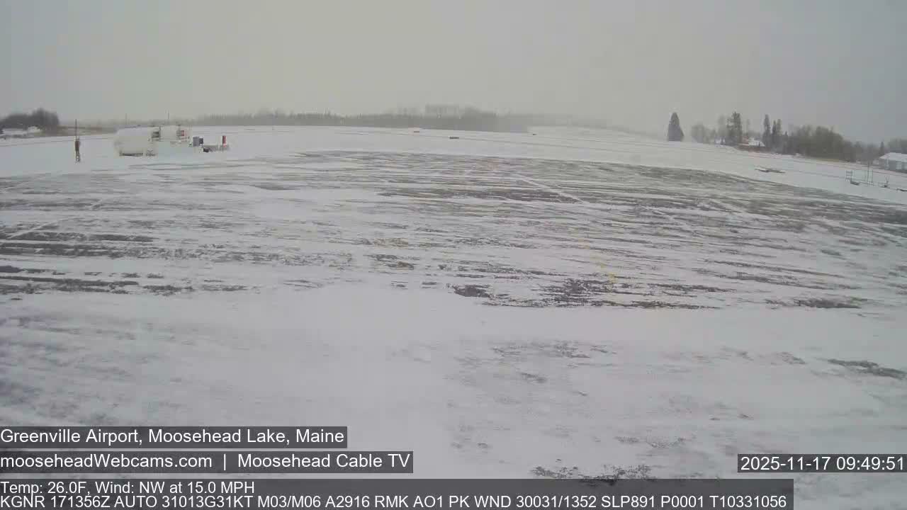 Greenville Municipal  Airport  Live Cam 3B1 - Greenville, Piscataquis, Maine, USA