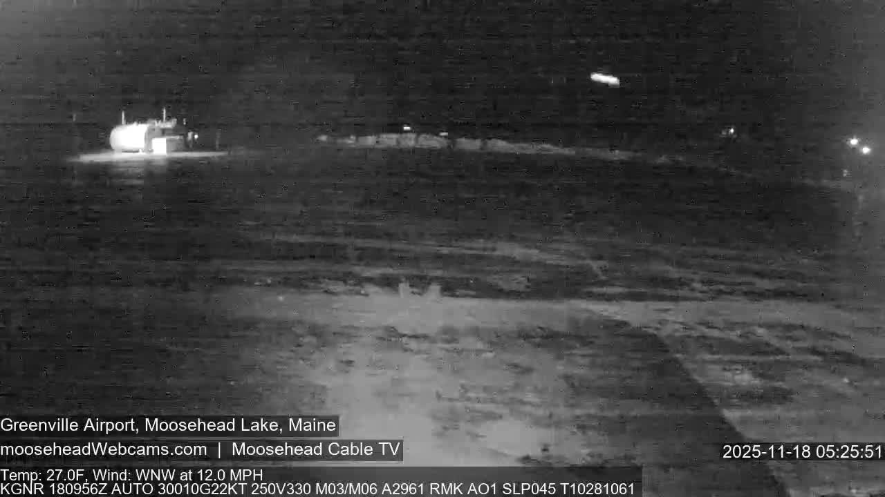 Greenville Municipal  Airport  Live Cam 3B1 - Greenville, Piscataquis, Maine, USA