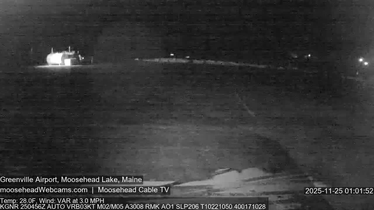 Greenville Municipal  Airport  Live Cam 3B1 - Greenville, Piscataquis, Maine, USA