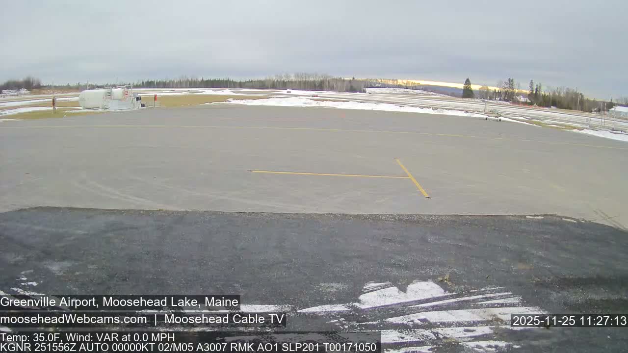 Greenville Municipal  Airport  Live Cam 3B1 - Greenville, Piscataquis, Maine, USA