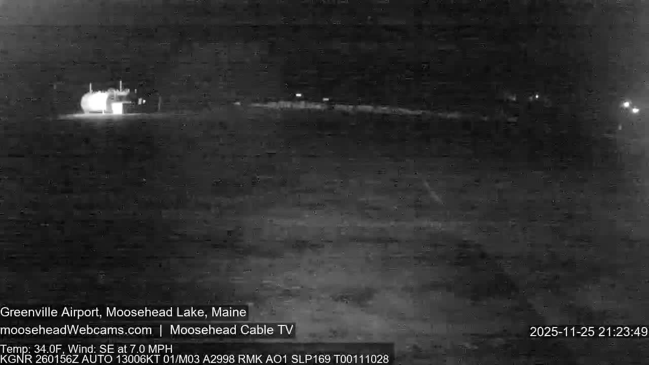 Greenville Municipal  Airport  Live Cam 3B1 - Greenville, Piscataquis, Maine, USA