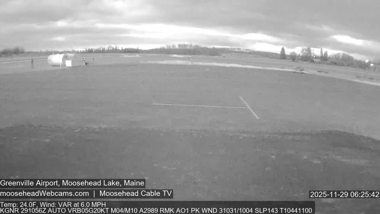 Greenville Municipal  Airport  Live Cam 3B1 - Greenville, Piscataquis, Maine, USA