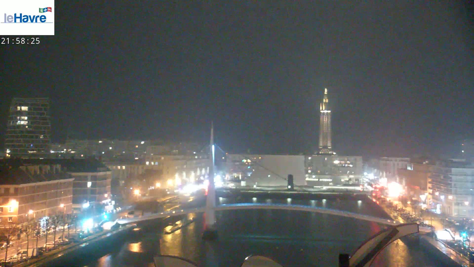 Le Havre City View Skyline Live Cam - Le Havre, Seine-Maritime, Normandie, France