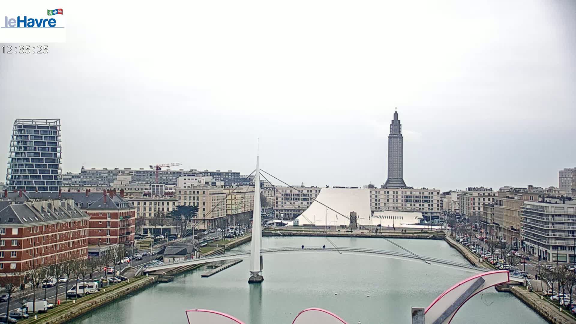 Le Havre City View Skyline Live Cam - Le Havre, Seine-Maritime, Normandie, France