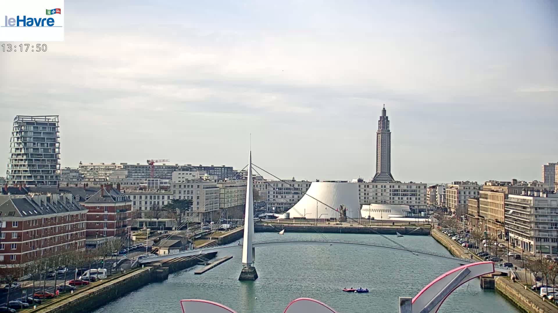 Le Havre City View Skyline Live Cam - Le Havre, Seine-Maritime, Normandie, France