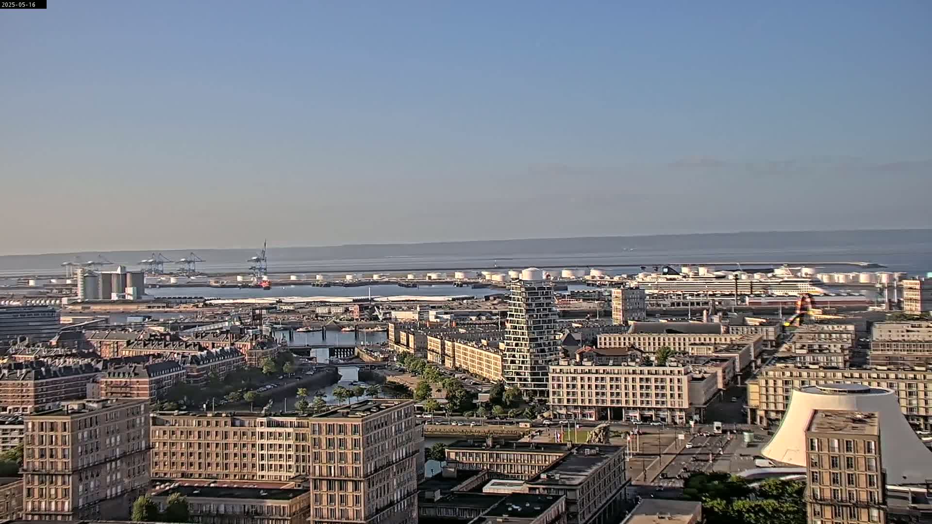 Le Havre Panaromic Skyline PTZ Live Cam - Le Havre, Seine-Maritime, Normandie, France