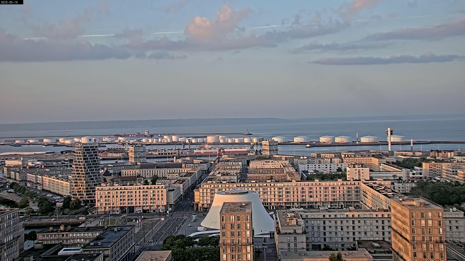 Le Havre Panaromic Skyline PTZ Live Cam - Le Havre, Seine-Maritime, Normandie, France