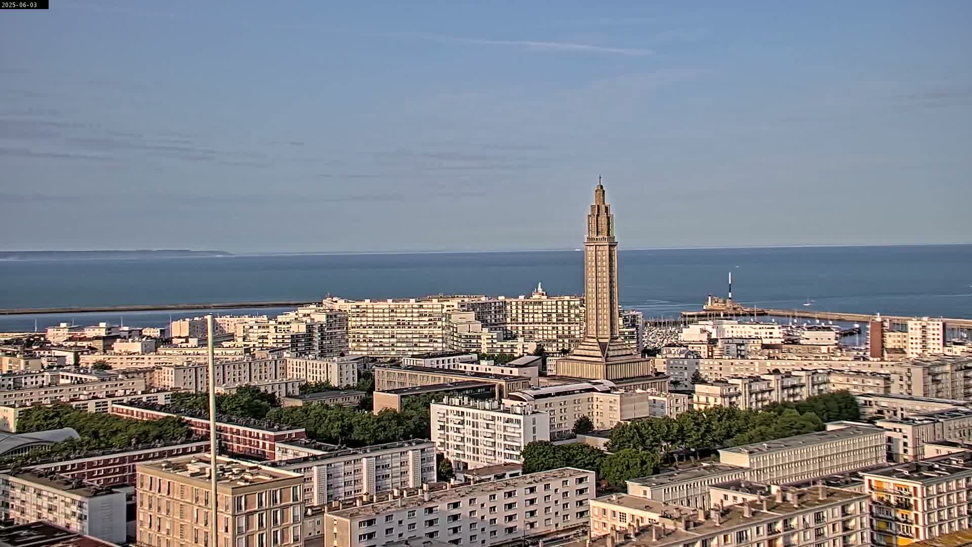 Le Havre Panaromic Skyline PTZ Live Cam - Le Havre, Seine-Maritime, Normandie, France