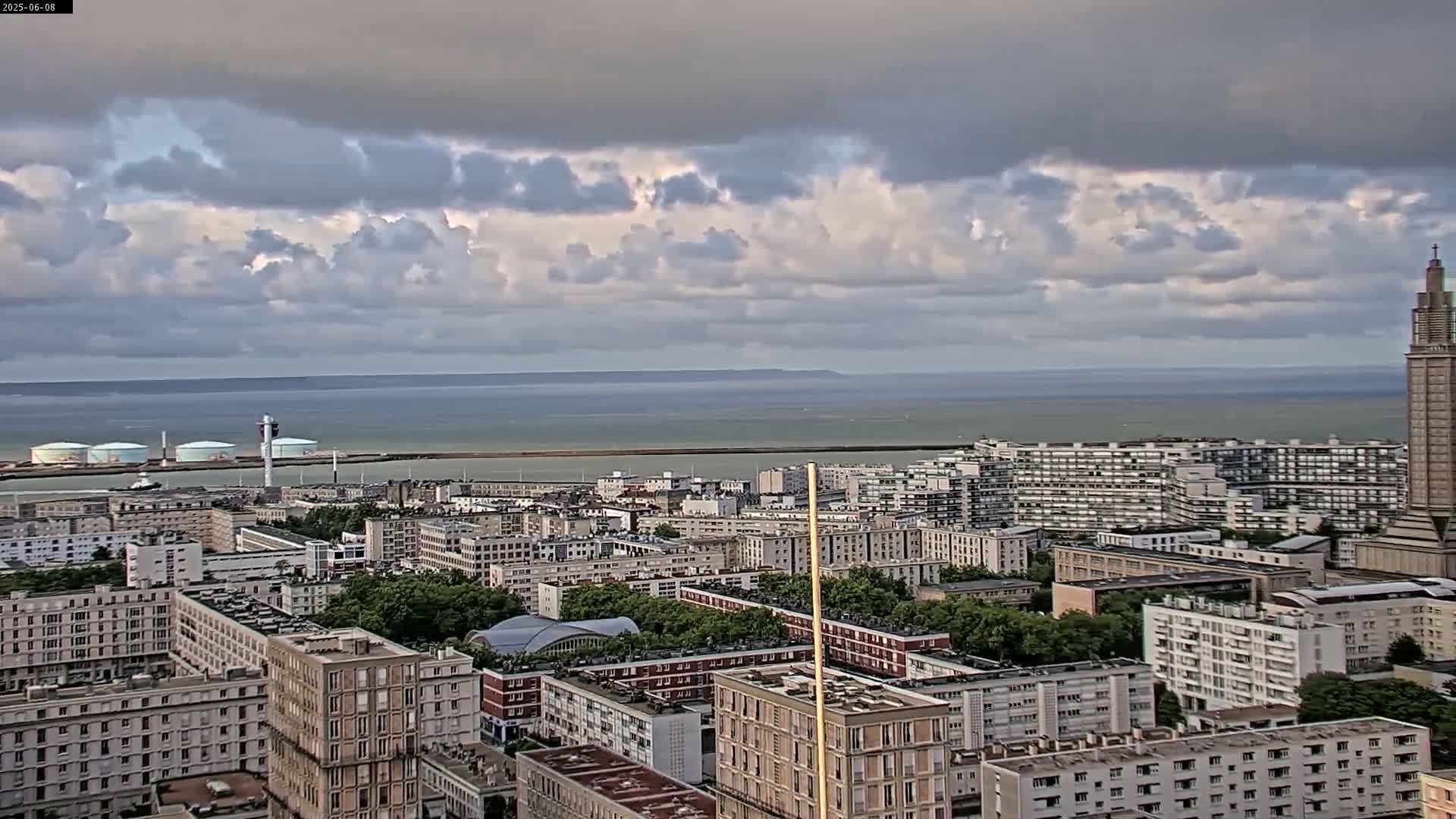 Le Havre Panaromic Skyline PTZ Live Cam - Le Havre, Seine-Maritime, Normandie, France
