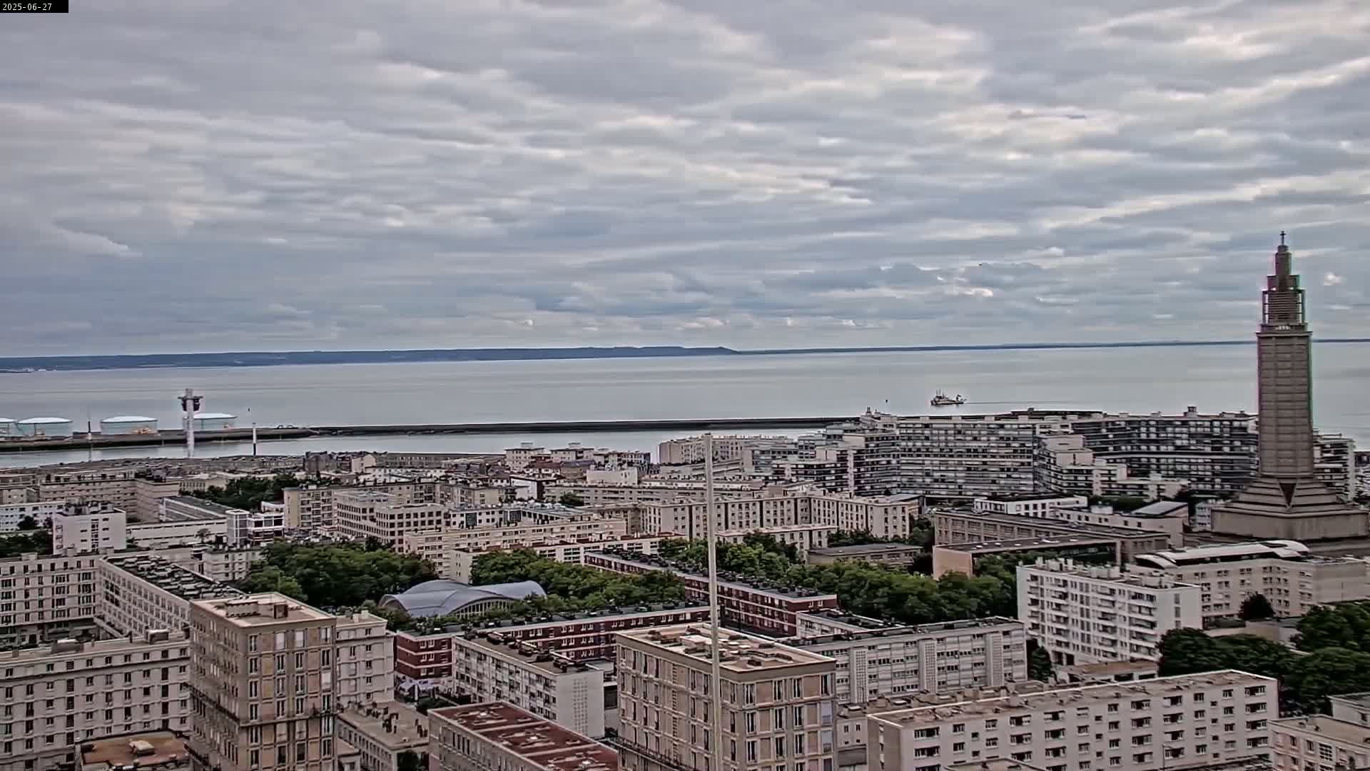 Le Havre Panaromic Skyline PTZ Live Cam - Le Havre, Seine-Maritime, Normandie, France