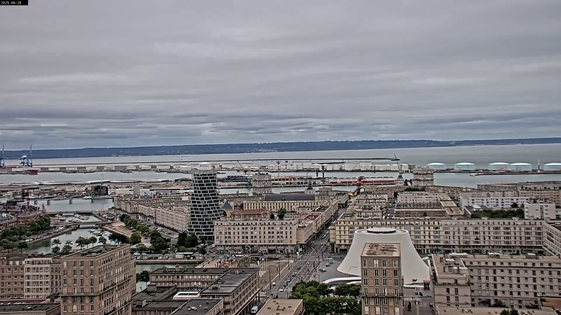 Le Havre Panaromic Skyline PTZ Live Cam - Le Havre, Seine-Maritime, Normandie, France