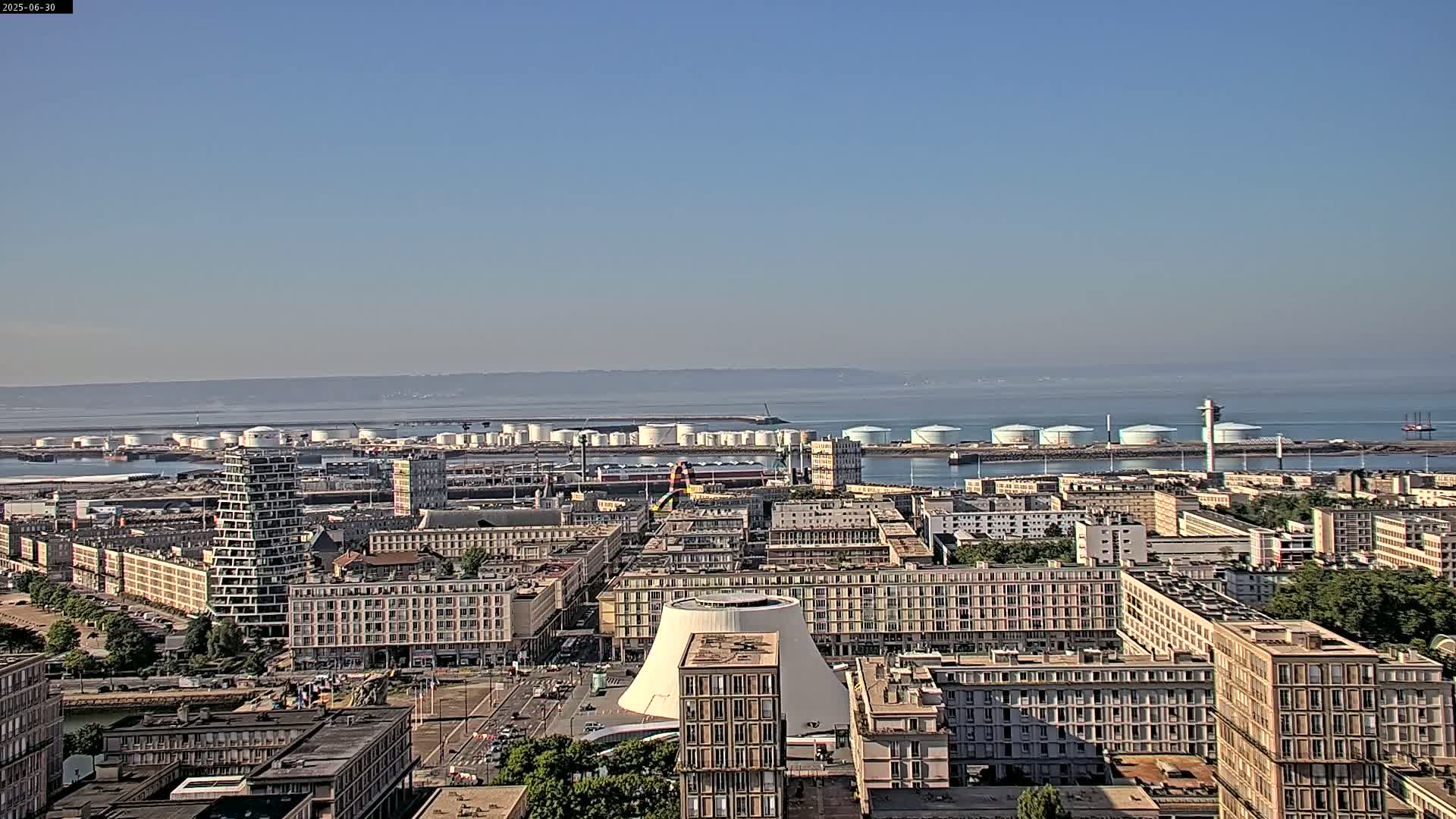 Le Havre Panaromic Skyline PTZ Live Cam - Le Havre, Seine-Maritime, Normandie, France