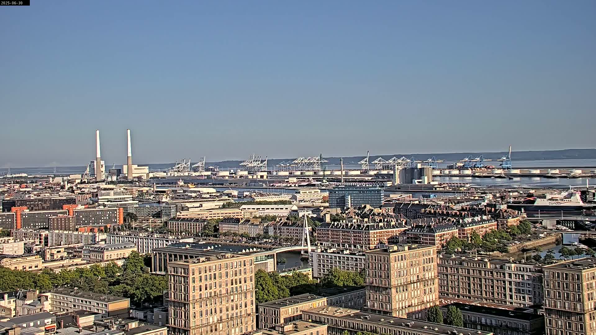 Le Havre Panaromic Skyline PTZ Live Cam - Le Havre, Seine-Maritime, Normandie, France