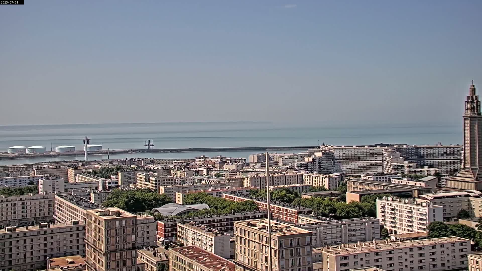 Le Havre Panaromic Skyline PTZ Live Cam - Le Havre, Seine-Maritime, Normandie, France