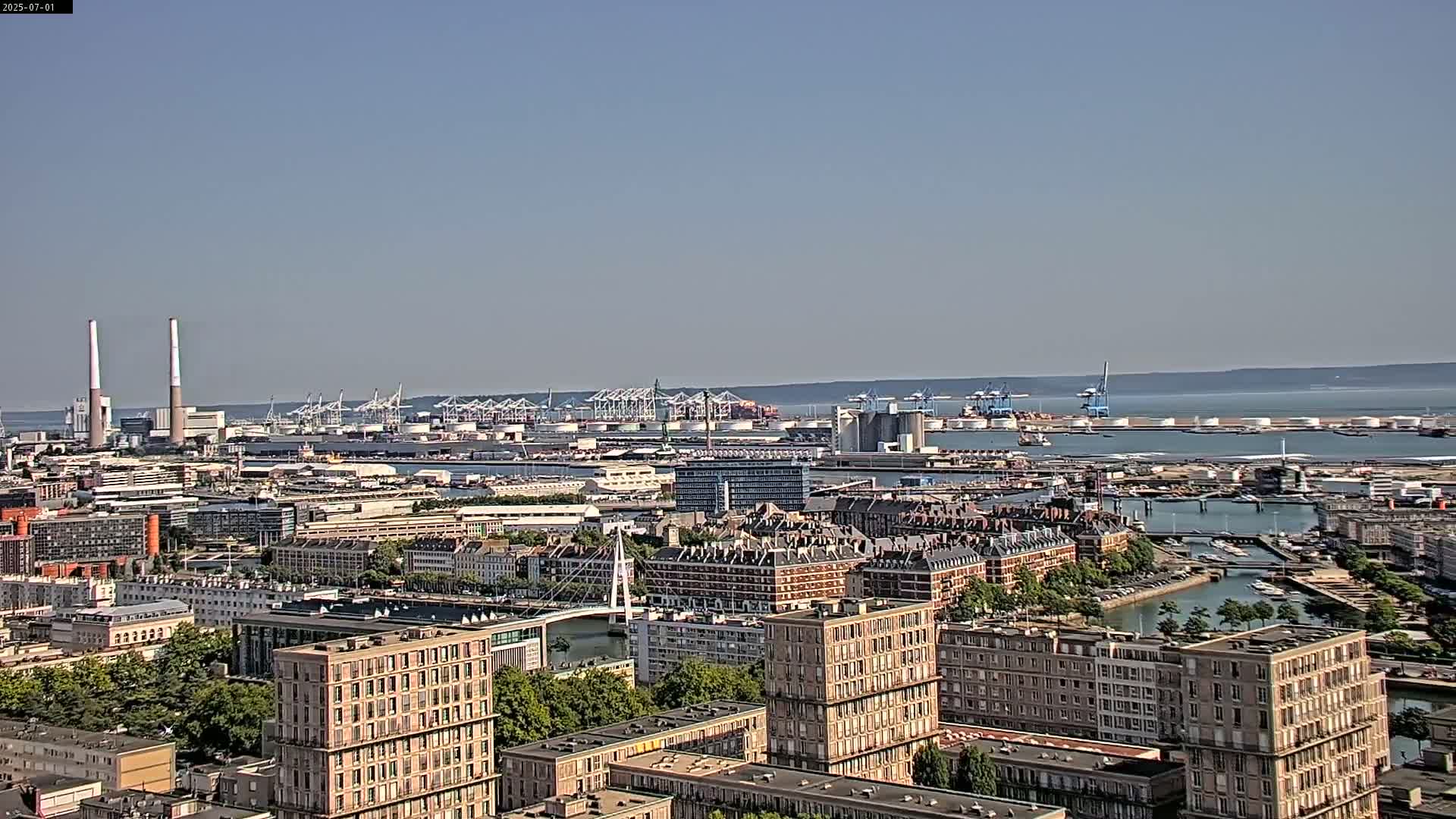 Le Havre Panaromic Skyline PTZ Live Cam - Le Havre, Seine-Maritime, Normandie, France