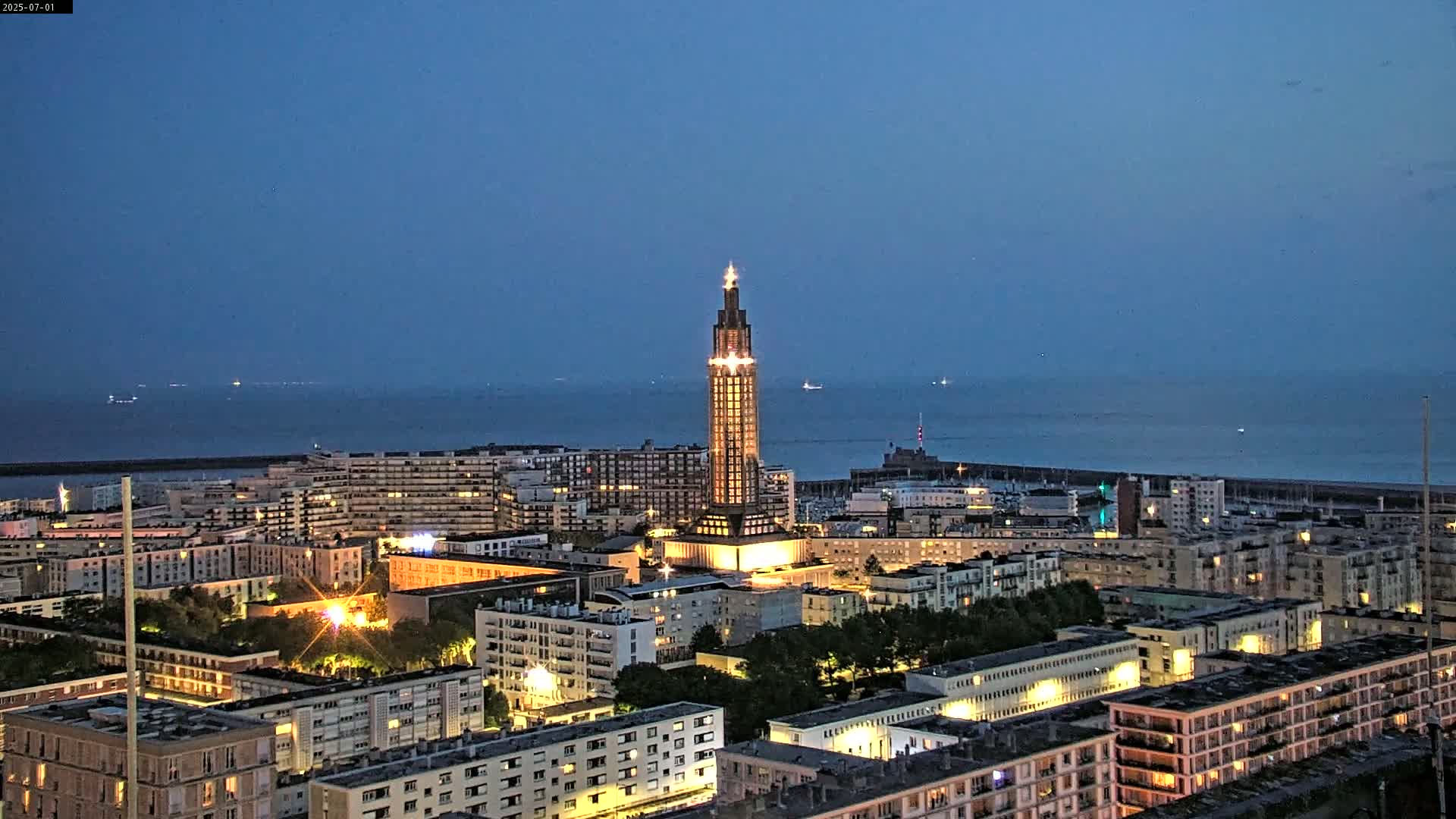 Le Havre Panaromic Skyline PTZ Live Cam - Le Havre, Seine-Maritime, Normandie, France