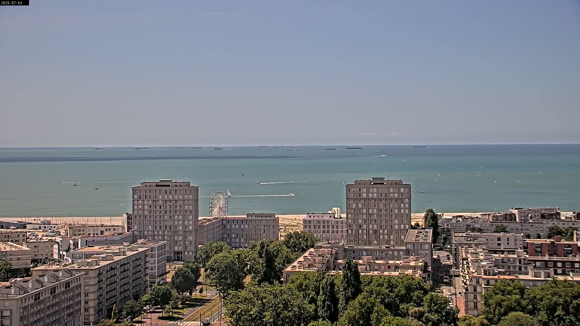 Le Havre Panaromic Skyline PTZ Live Cam - Le Havre, Seine-Maritime, Normandie, France