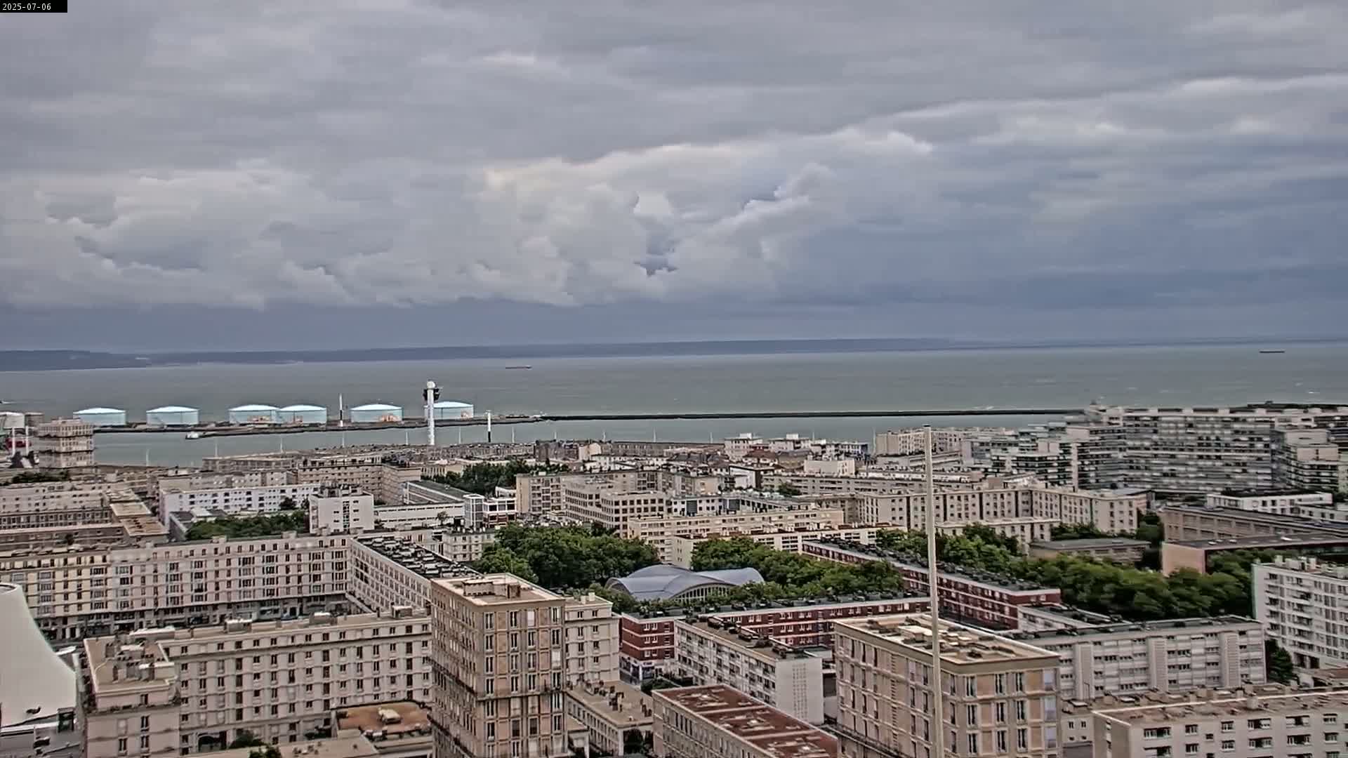 Le Havre Panaromic Skyline PTZ Live Cam - Le Havre, Seine-Maritime, Normandie, France