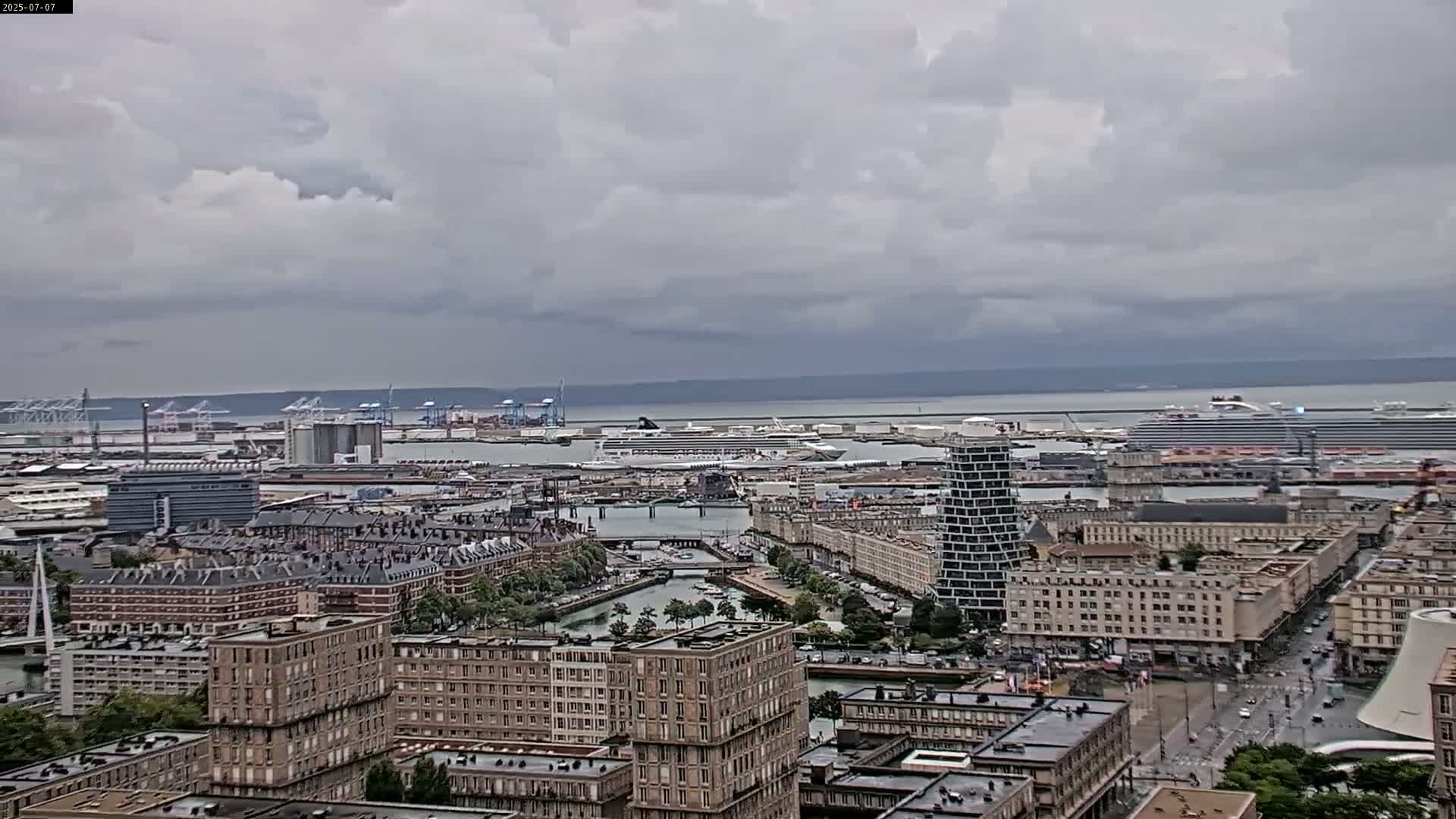 Le Havre Panaromic Skyline PTZ Live Cam - Le Havre, Seine-Maritime, Normandie, France