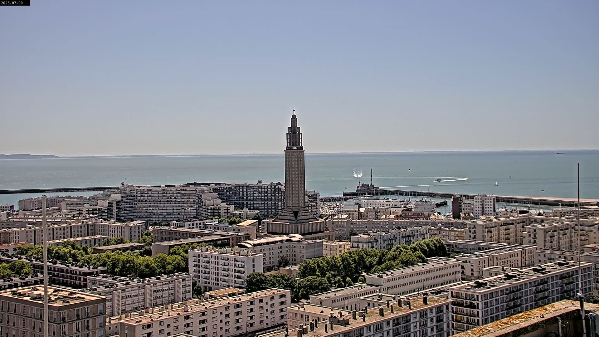 Le Havre Panaromic Skyline PTZ Live Cam - Le Havre, Seine-Maritime, Normandie, France