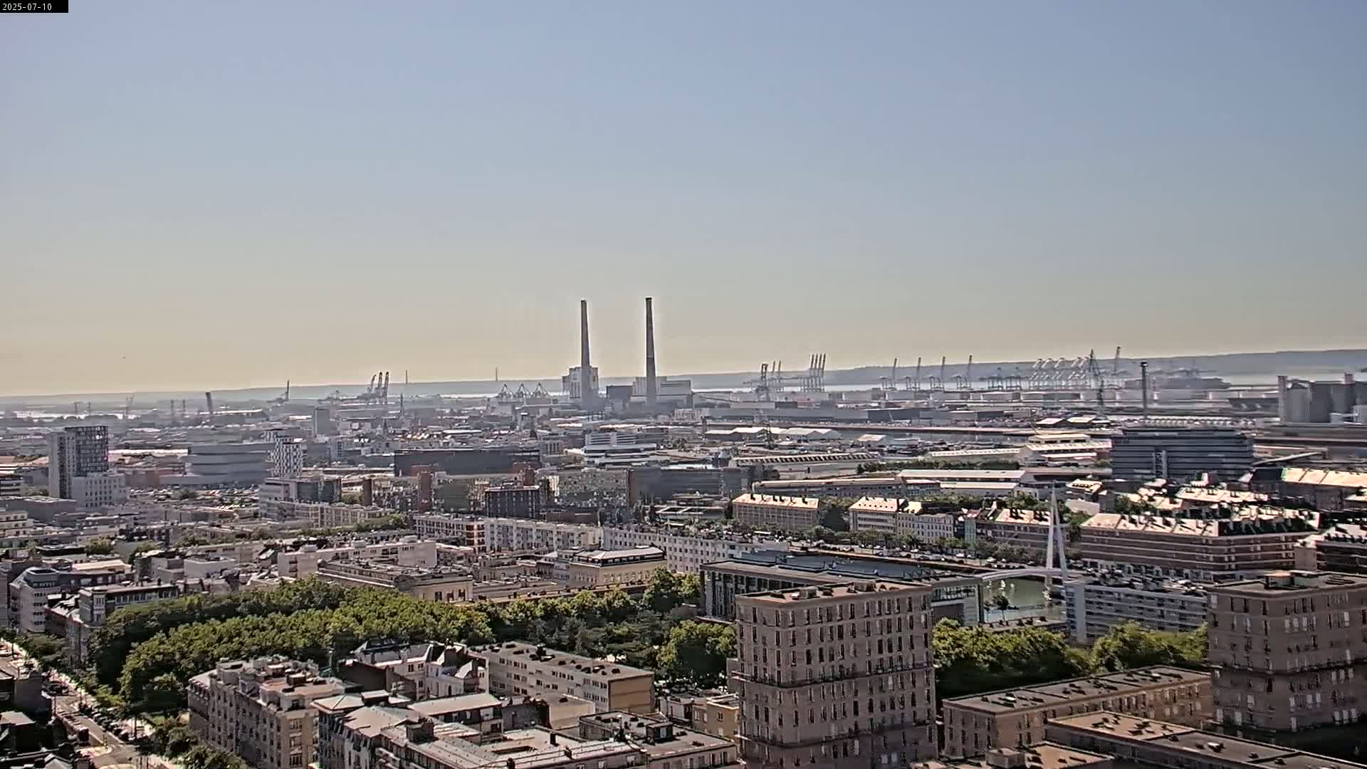 Le Havre Panaromic Skyline PTZ Live Cam - Le Havre, Seine-Maritime, Normandie, France