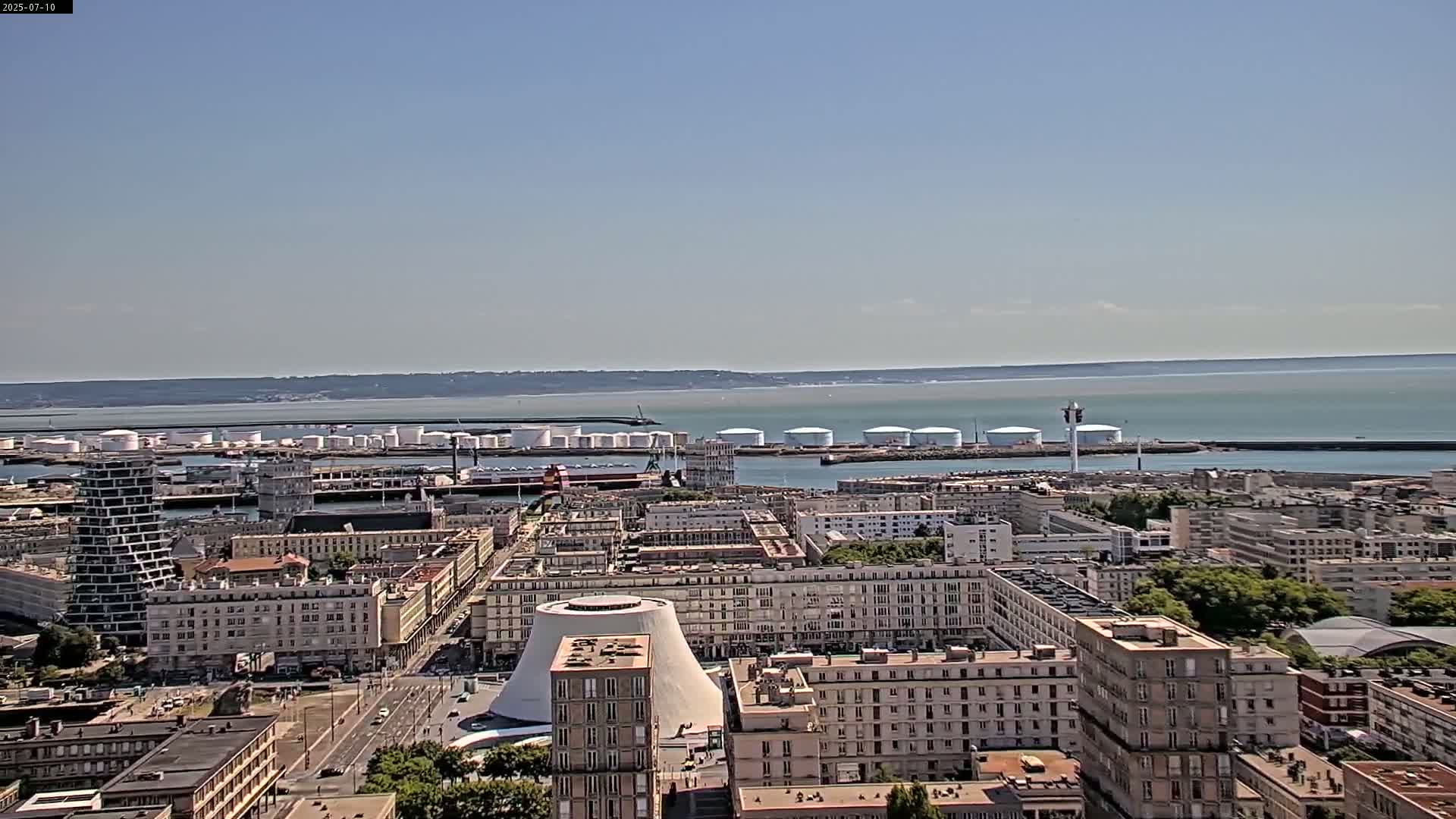 Le Havre Panaromic Skyline PTZ Live Cam - Le Havre, Seine-Maritime, Normandie, France