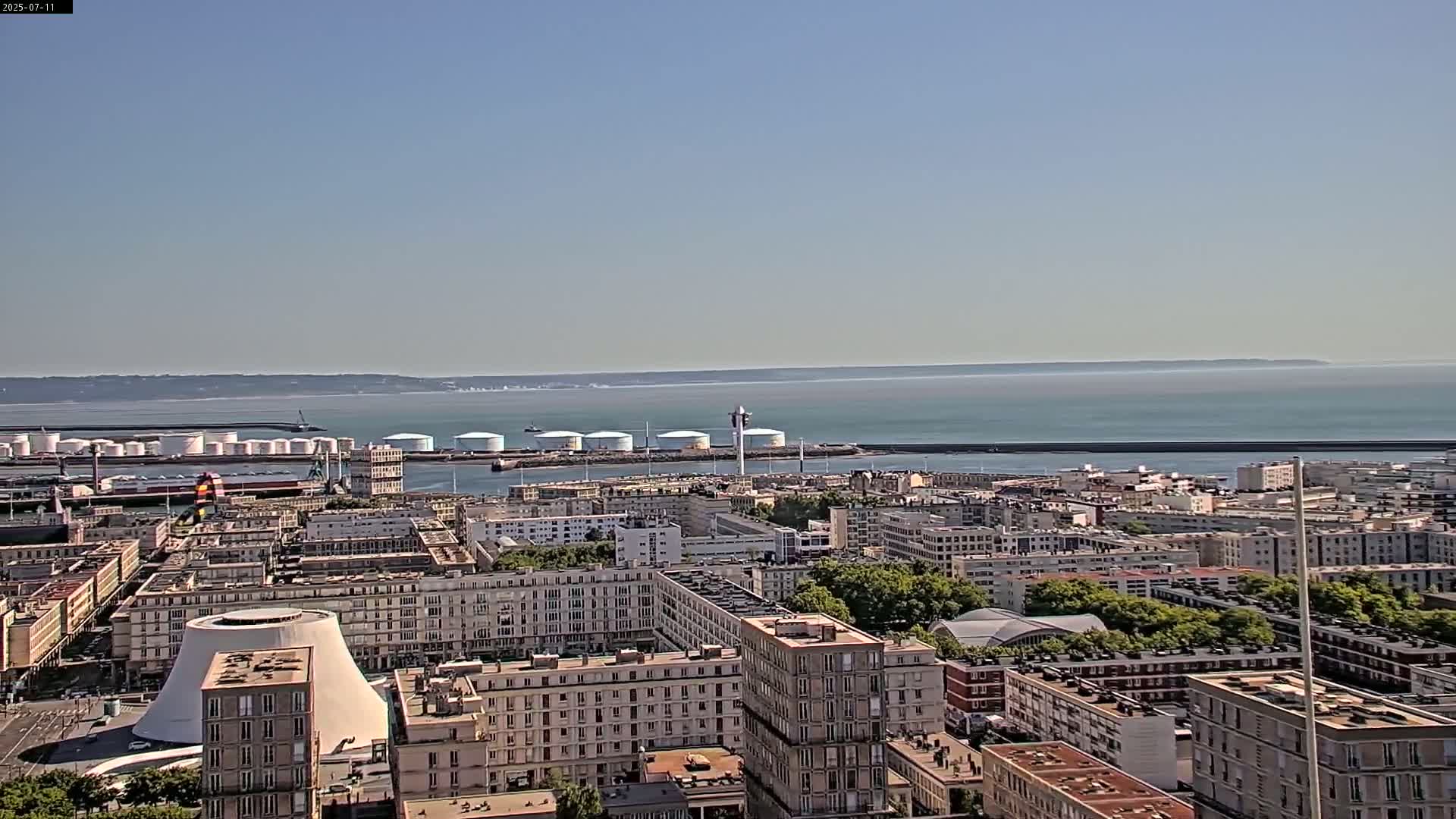 Le Havre Panaromic Skyline PTZ Live Cam - Le Havre, Seine-Maritime, Normandie, France