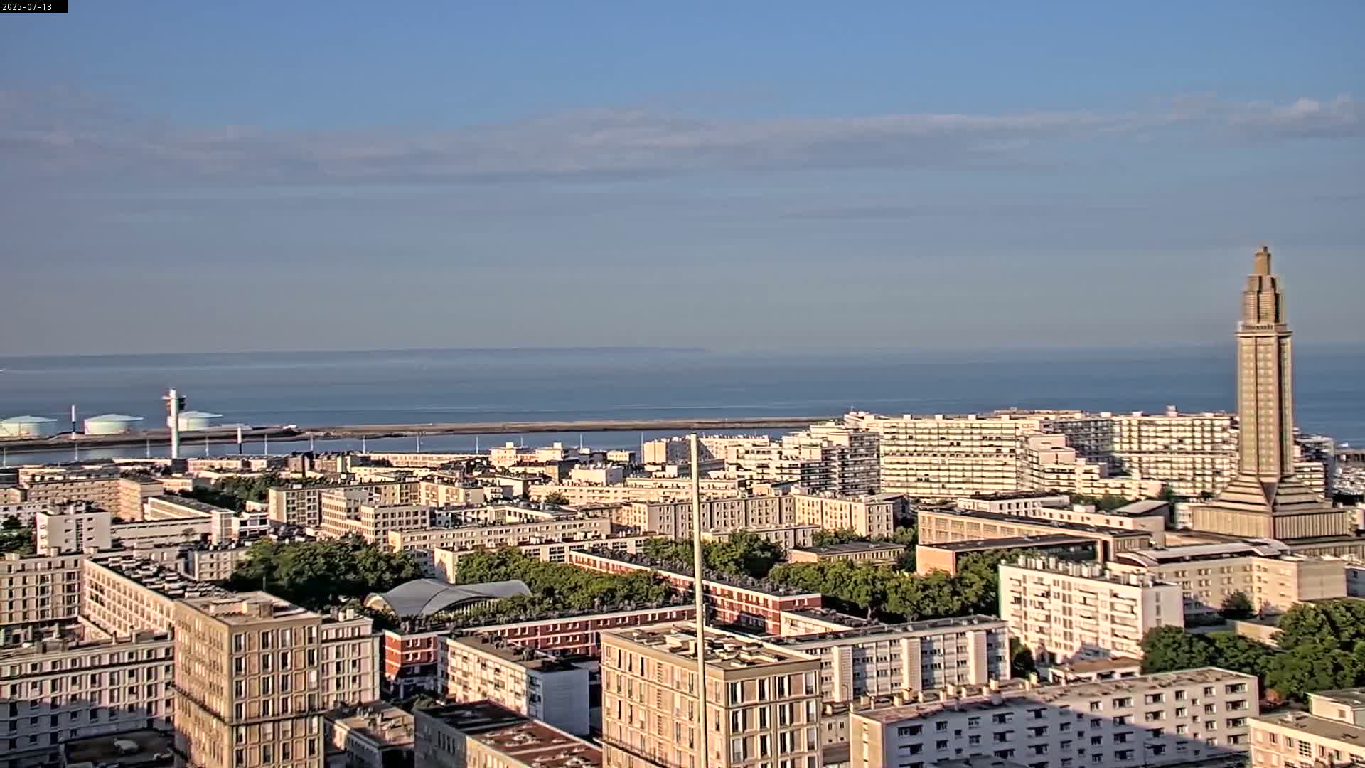 Le Havre Panaromic Skyline PTZ Live Cam - Le Havre, Seine-Maritime, Normandie, France