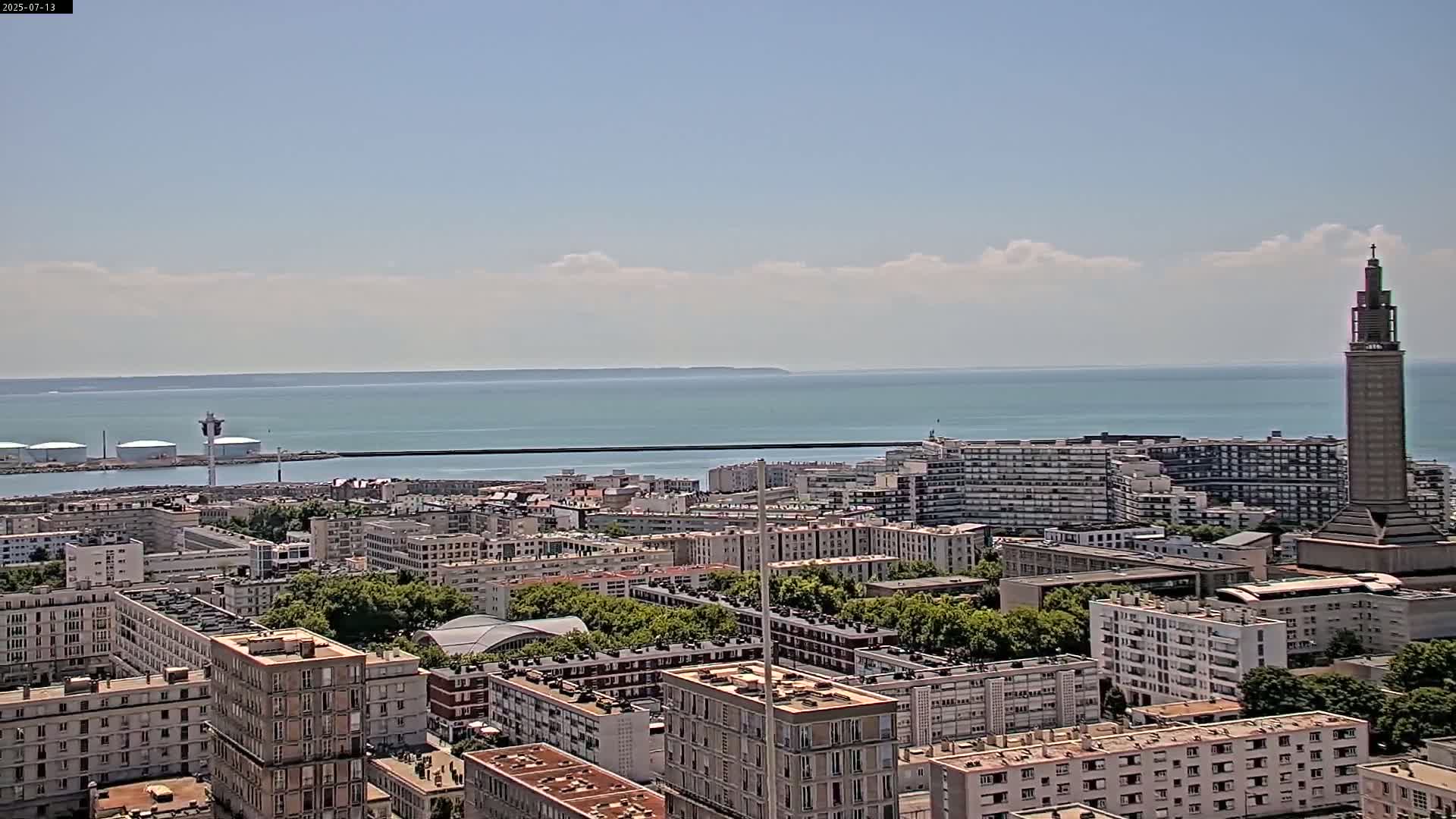 Le Havre Panaromic Skyline PTZ Live Cam - Le Havre, Seine-Maritime, Normandie, France
