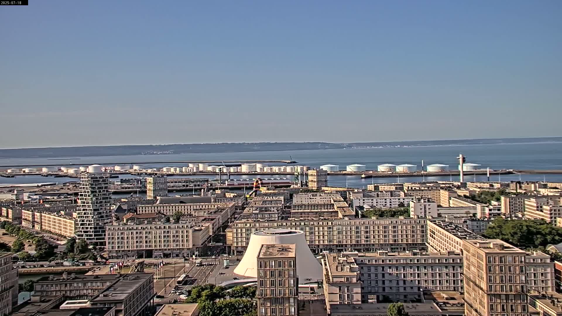 Le Havre Panaromic Skyline PTZ Live Cam - Le Havre, Seine-Maritime, Normandie, France