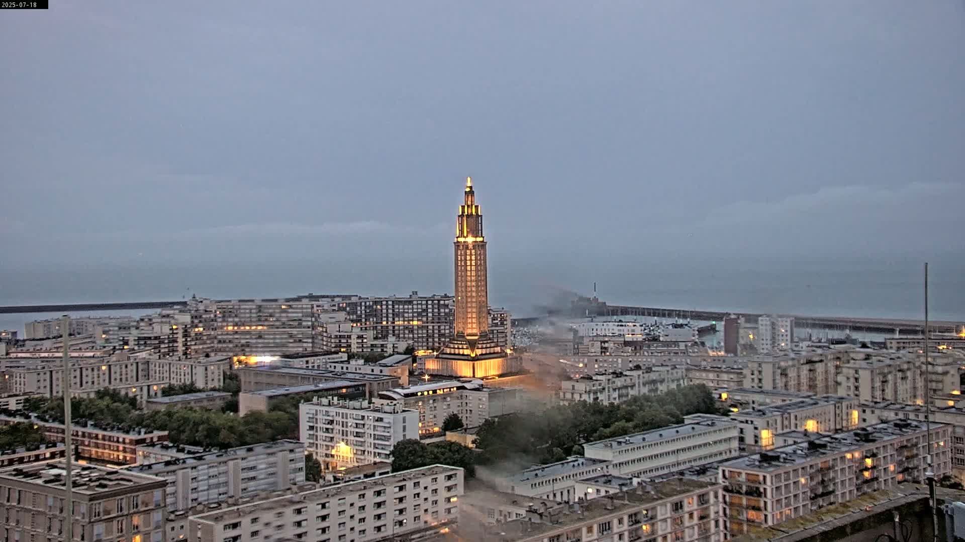 Le Havre Panaromic Skyline PTZ Live Cam - Le Havre, Seine-Maritime, Normandie, France