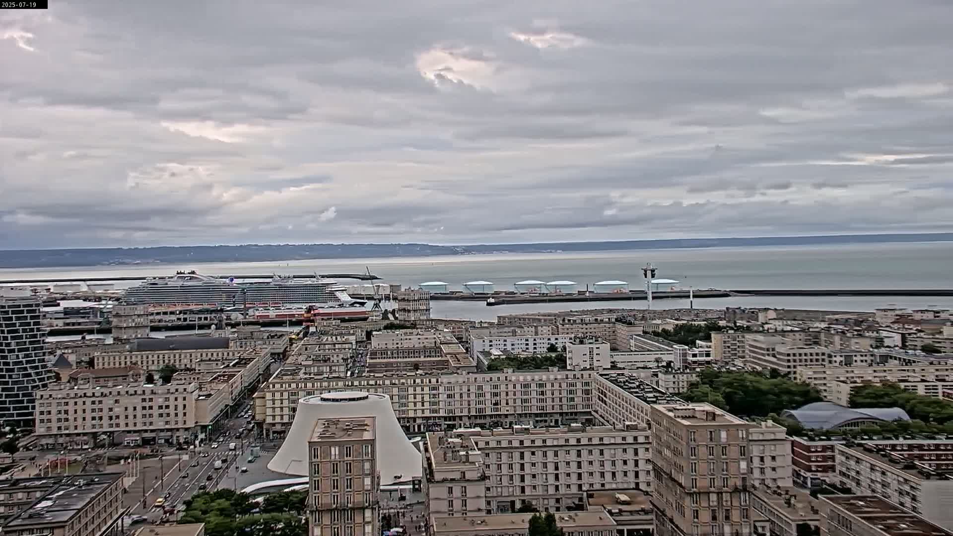 Le Havre Panaromic Skyline PTZ Live Cam - Le Havre, Seine-Maritime, Normandie, France