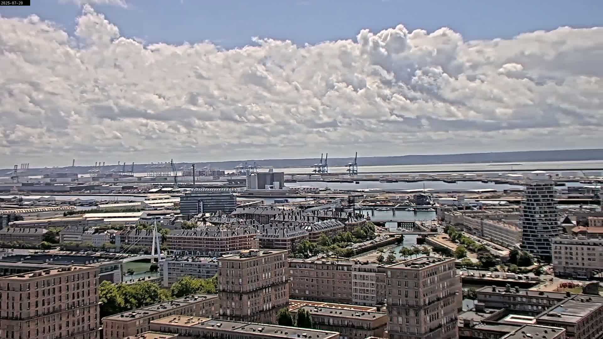 Le Havre Panaromic Skyline PTZ Live Cam - Le Havre, Seine-Maritime, Normandie, France