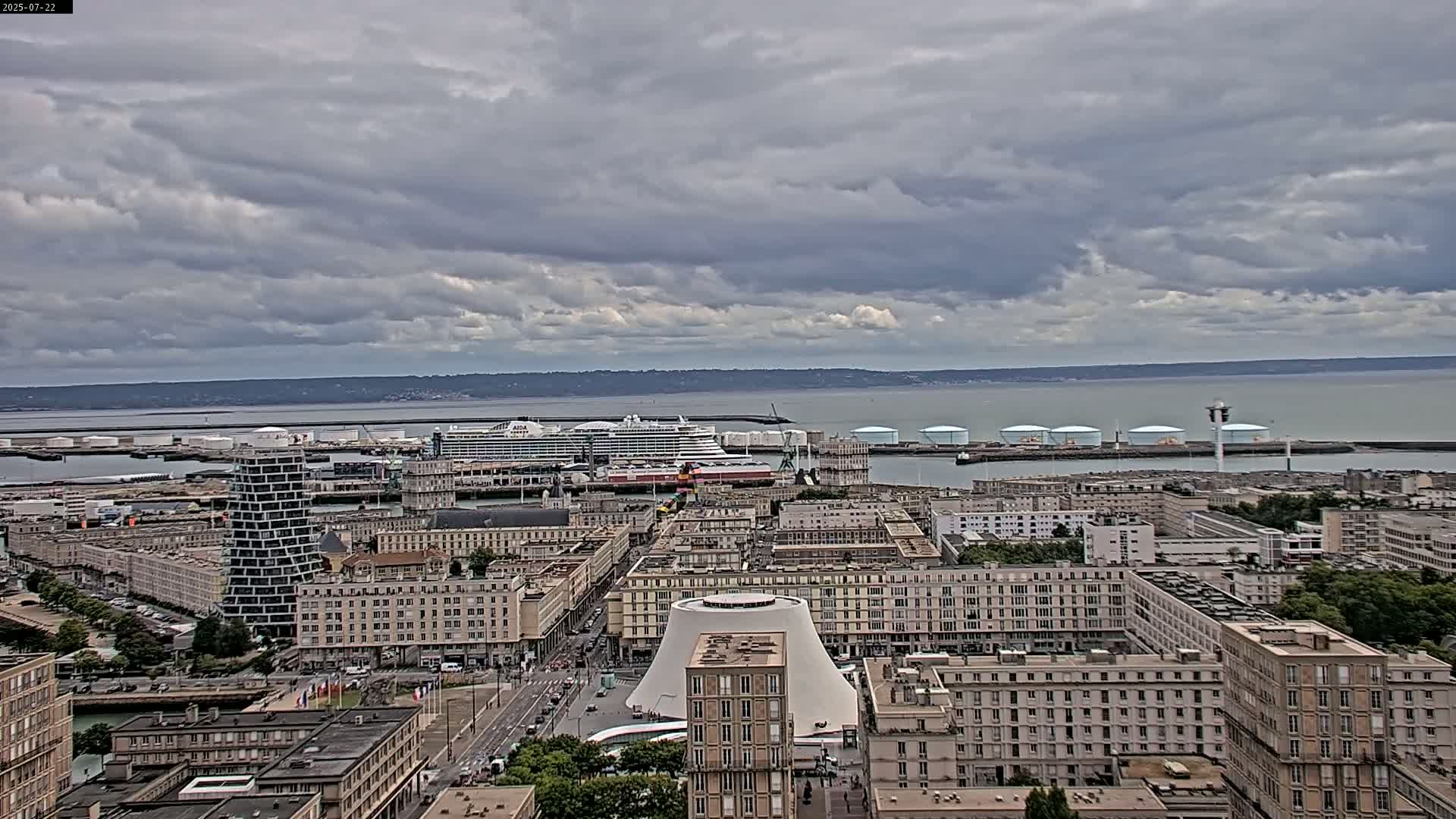 Le Havre Panaromic Skyline PTZ Live Cam - Le Havre, Seine-Maritime, Normandie, France