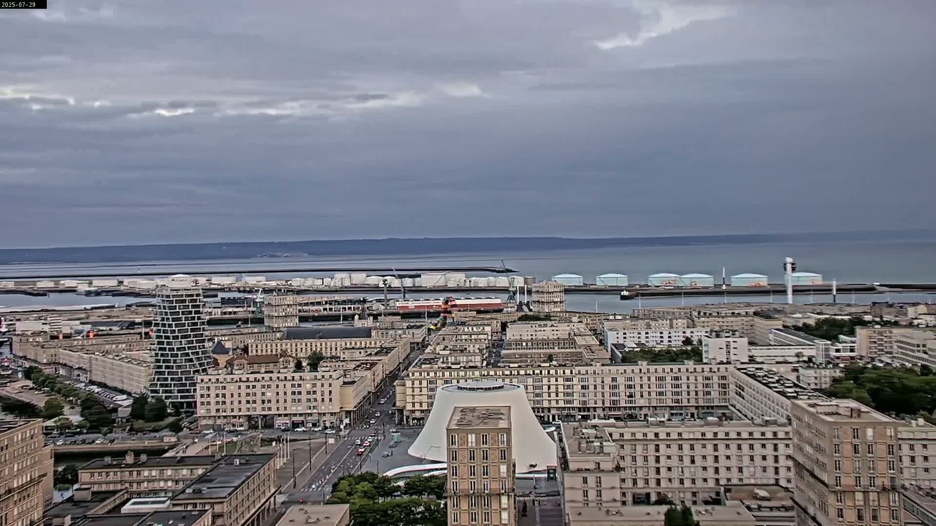 Le Havre Panaromic Skyline PTZ Live Cam - Le Havre, Seine-Maritime, Normandie, France