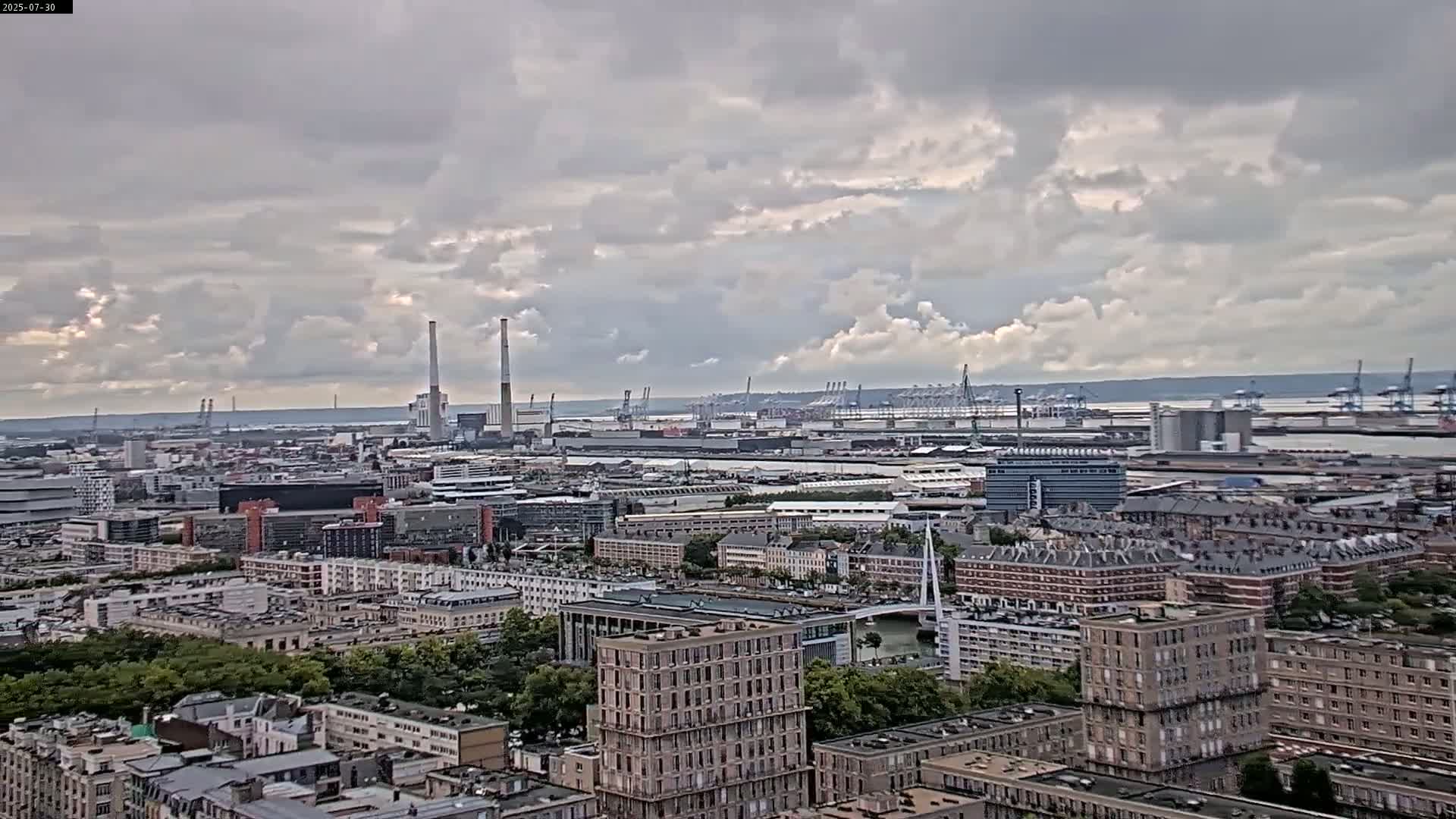 Le Havre Panaromic Skyline PTZ Live Cam - Le Havre, Seine-Maritime, Normandie, France