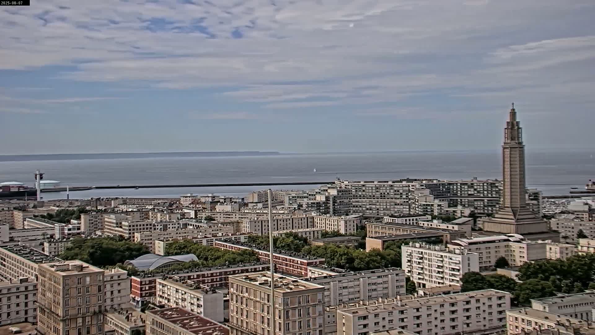 Le Havre Panaromic Skyline PTZ Live Cam - Le Havre, Seine-Maritime, Normandie, France