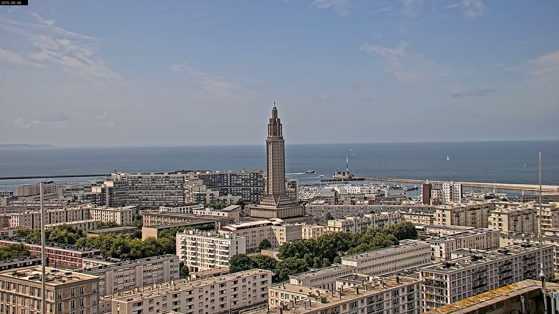 Le Havre Panaromic Skyline PTZ Live Cam - Le Havre, Seine-Maritime, Normandie, France