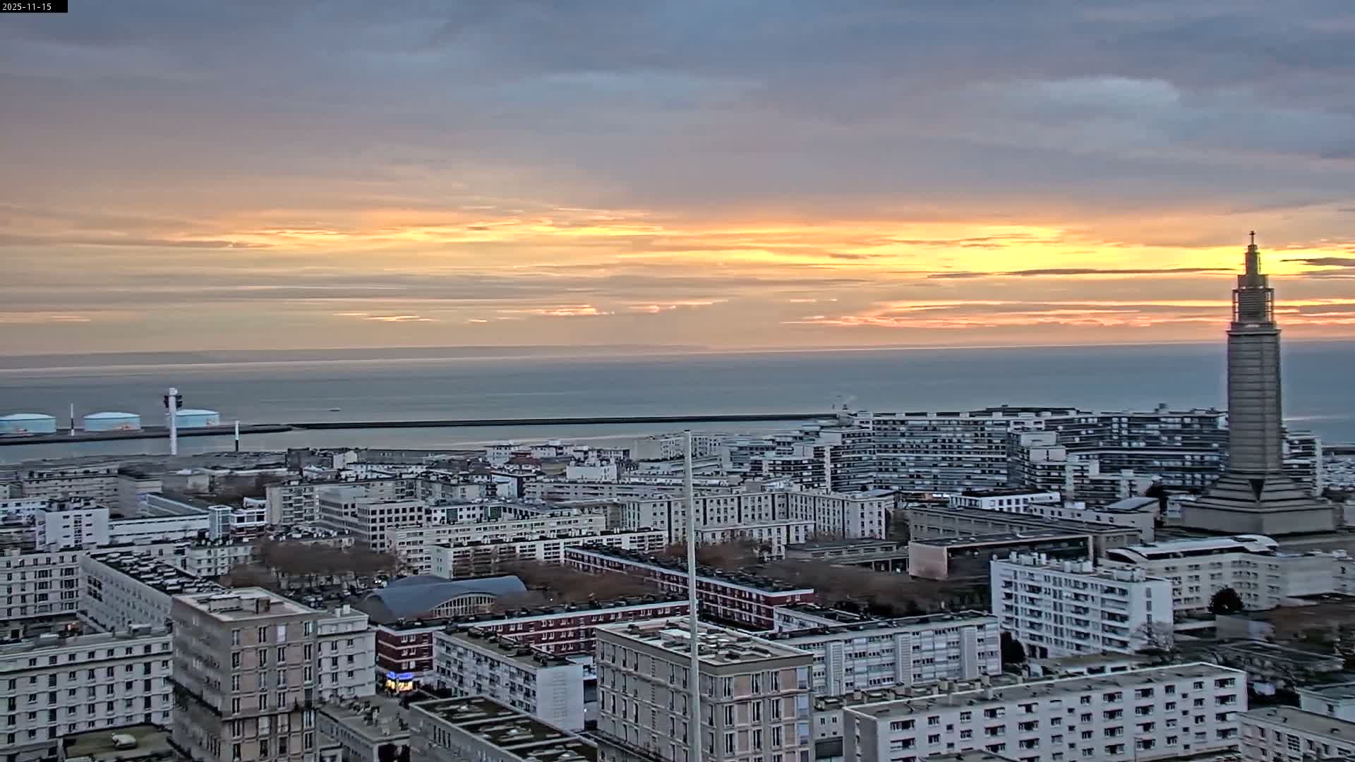 Le Havre Panaromic Skyline PTZ Live Cam - Le Havre, Seine-Maritime, Normandie, France