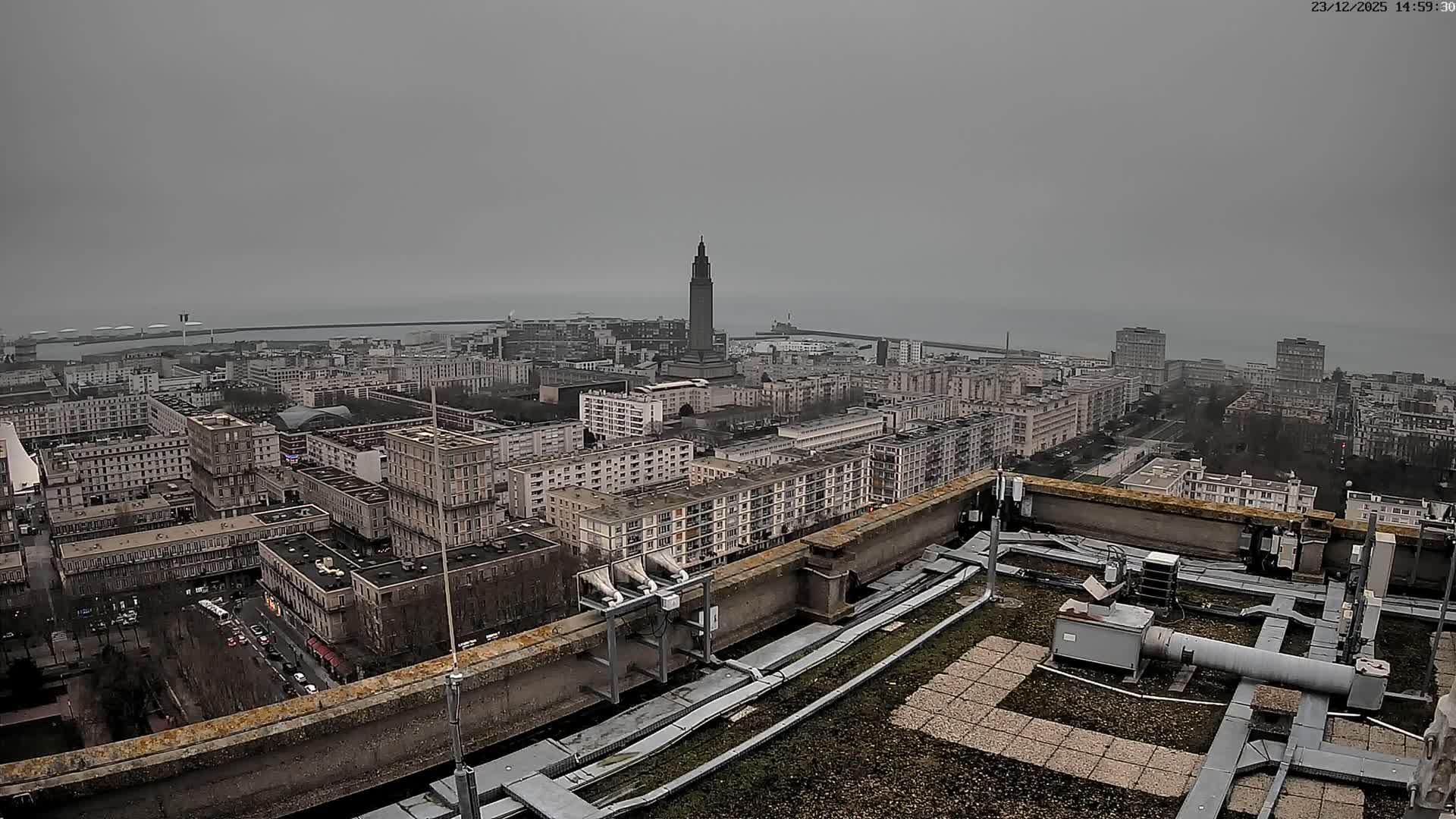 Le Havre Panaromic Skyline PTZ Live Cam - Le Havre, Seine-Maritime, Normandie, France