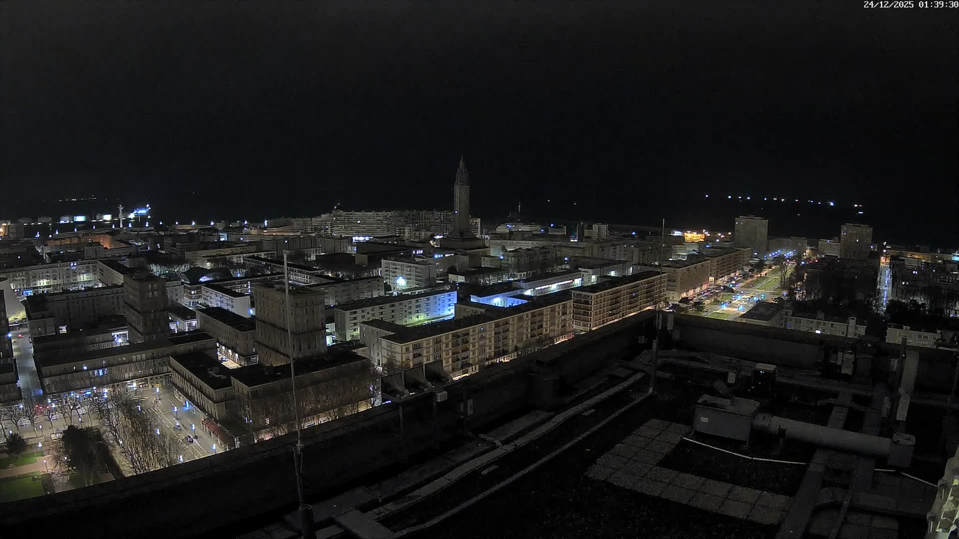 Le Havre Panaromic Skyline PTZ Live Cam - Le Havre, Seine-Maritime, Normandie, France