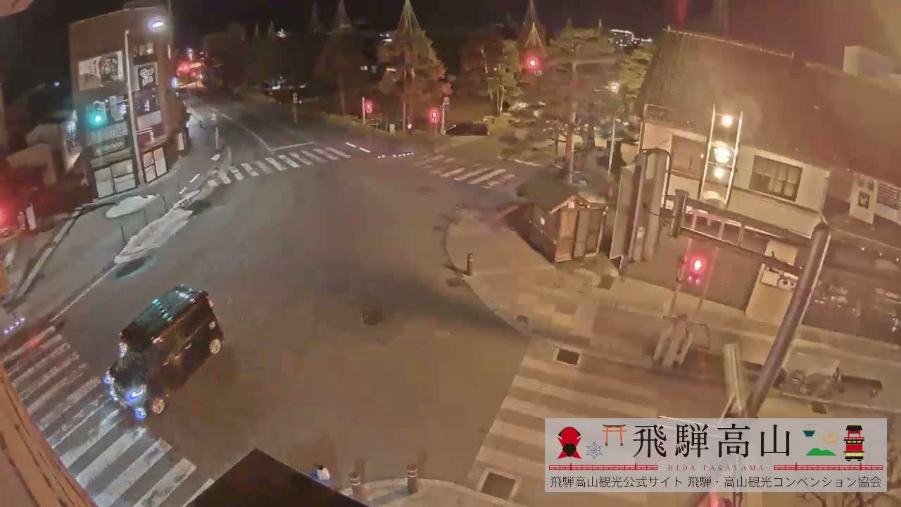 Takayama, Takayama Jinya & Hachikenmachi District ( 高山・高山陣屋・八軒町地区 ) Live Cam - 1 Chome, Honmachi, Takayama Shi, Gifu, Chubu, Japan