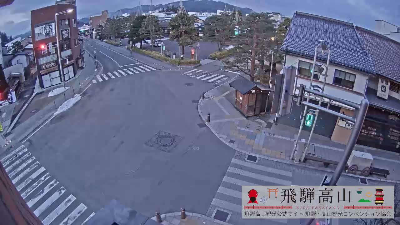 Takayama, Takayama Jinya & Hachikenmachi District ( 高山・高山陣屋・八軒町地区 ) Live Cam - 1 Chome, Honmachi, Takayama Shi, Gifu, Chubu, Japan