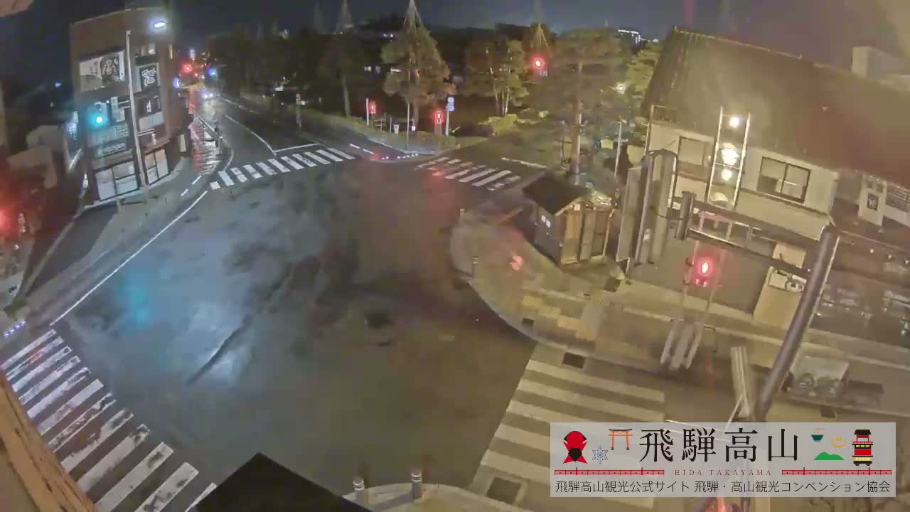Takayama, Takayama Jinya & Hachikenmachi District ( 高山・高山陣屋・八軒町地区 ) Live Cam - 1 Chome, Honmachi, Takayama Shi, Gifu, Chubu, Japan