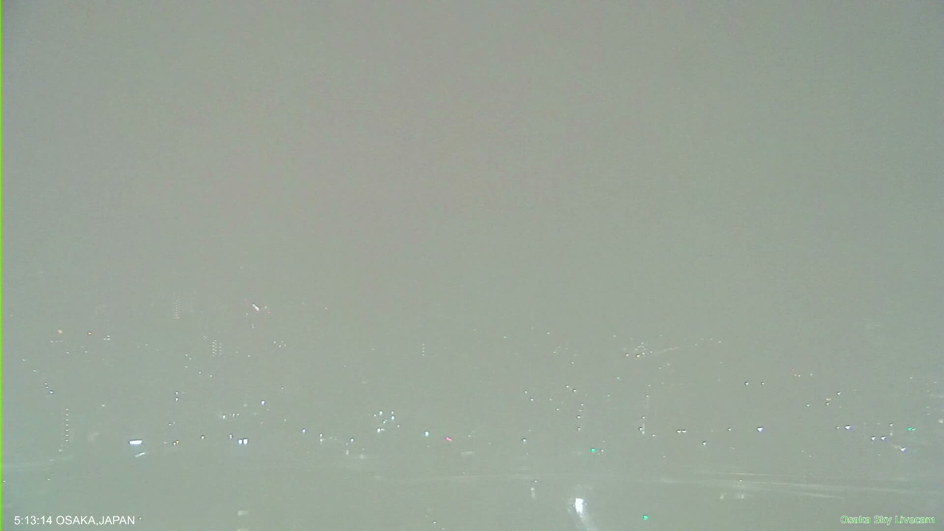 Osaka Metropolitan Area Panaromic View  from Yao Skyline Live Cam -Ryugecho, Yao, Osaka, Kansai, Honshu, Japan