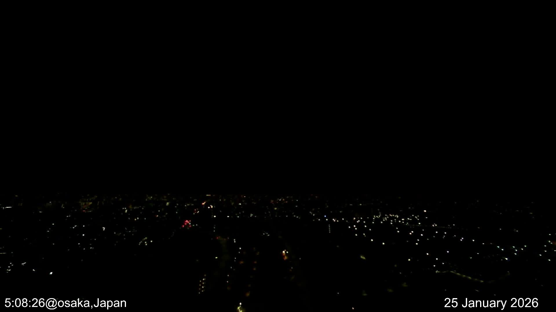 Osaka City Observation Panaromic Wide Angle ( 大阪市街地展望パノラマ広角 ) Live Cam -Ryugecho, Yao, Osaka, Kansai, Honshu, Japan
