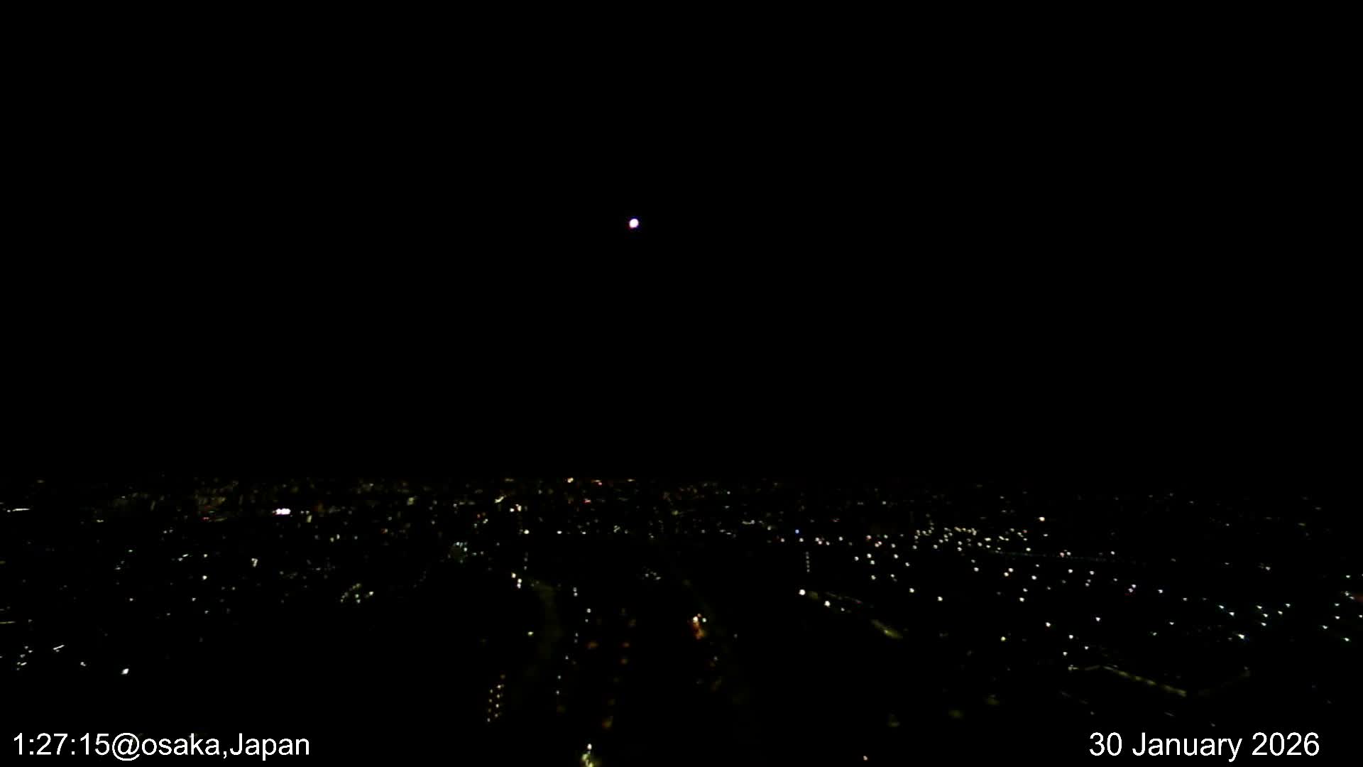 Osaka City Observation Panaromic Wide Angle ( 大阪市街地展望パノラマ広角 ) Live Cam -Ryugecho, Yao, Osaka, Kansai, Honshu, Japan