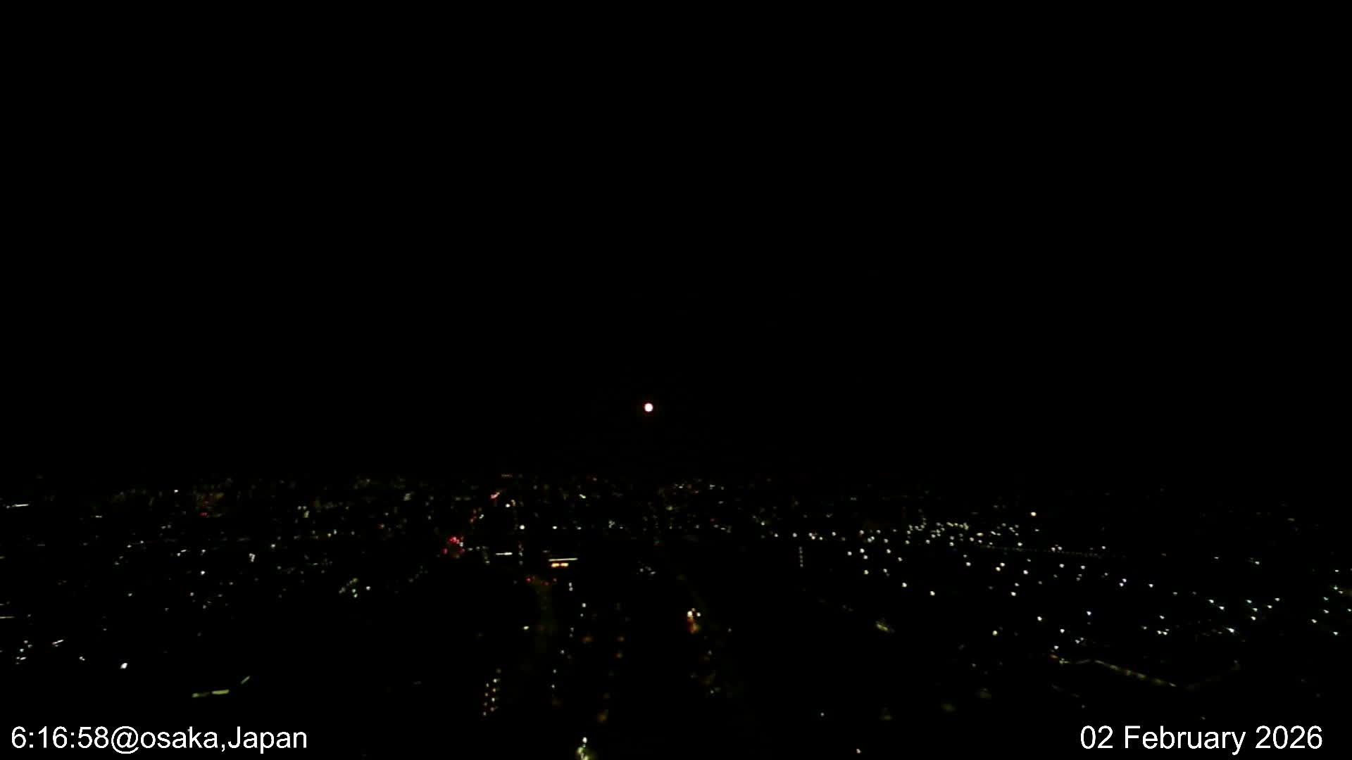 Osaka City Observation Panaromic Wide Angle ( 大阪市街地展望パノラマ広角 ) Live Cam -Ryugecho, Yao, Osaka, Kansai, Honshu, Japan
