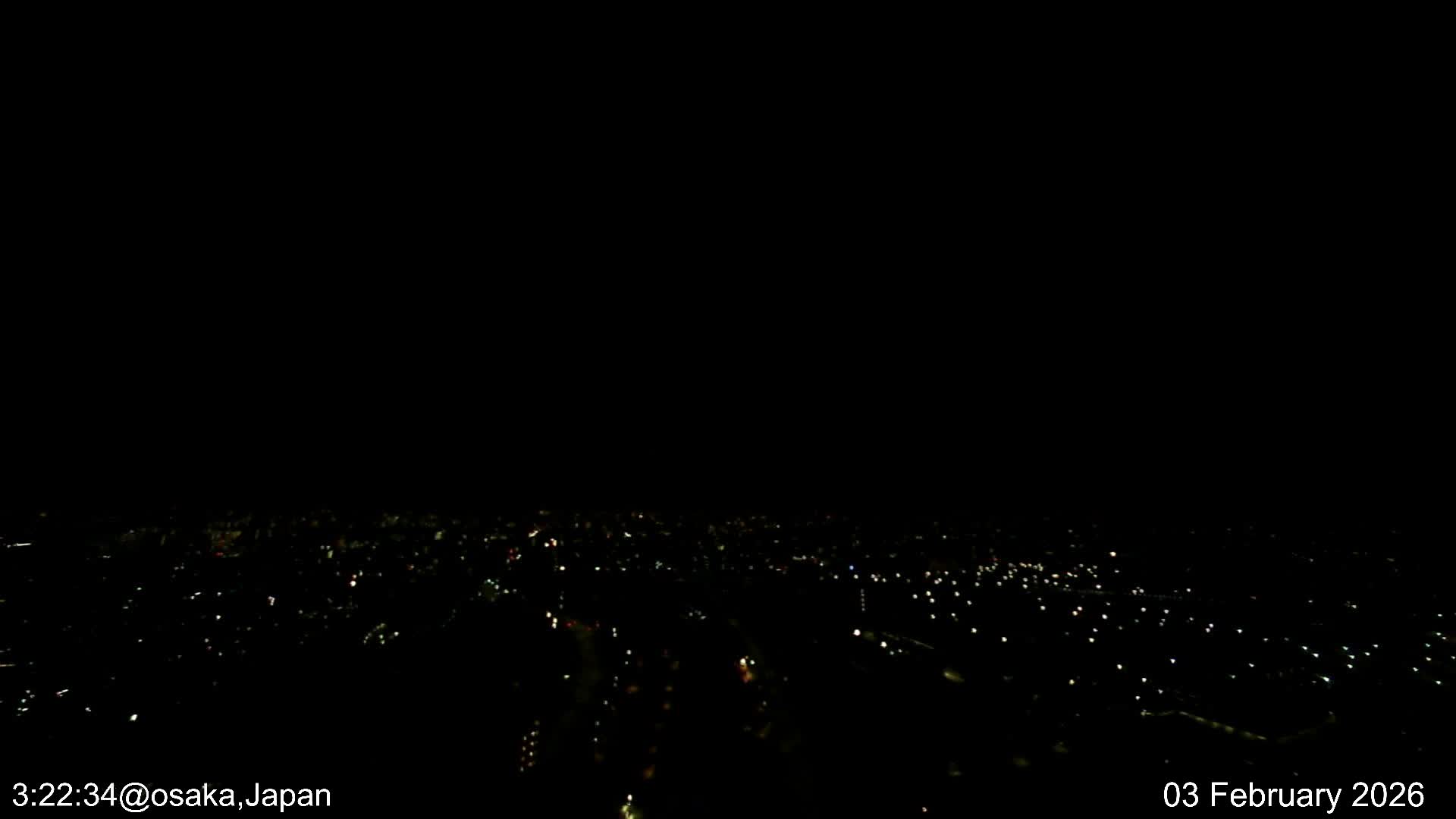Osaka City Observation Panaromic Wide Angle ( 大阪市街地展望パノラマ広角 ) Live Cam -Ryugecho, Yao, Osaka, Kansai, Honshu, Japan