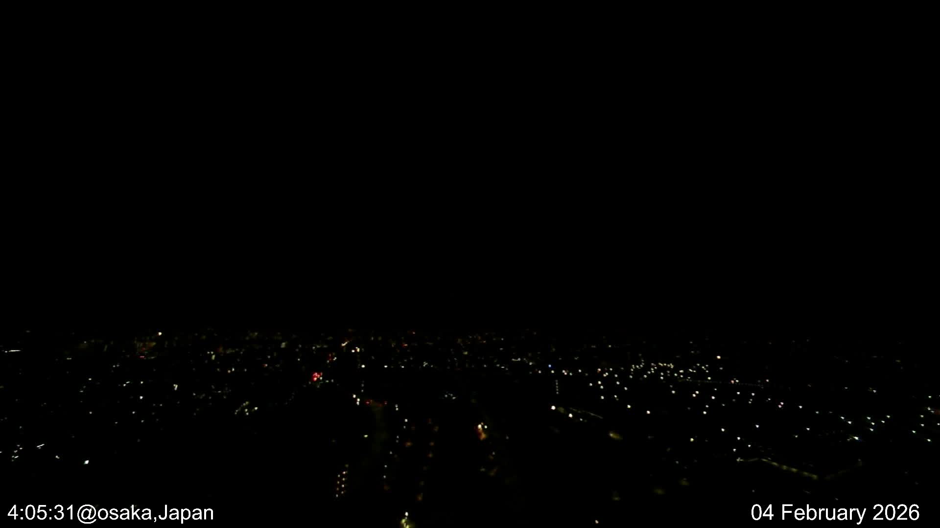 Osaka City Observation Panaromic Wide Angle ( 大阪市街地展望パノラマ広角 ) Live Cam -Ryugecho, Yao, Osaka, Kansai, Honshu, Japan